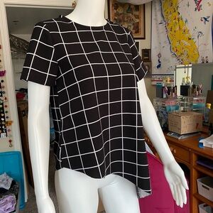 shein Black and white checkered shirt extra small